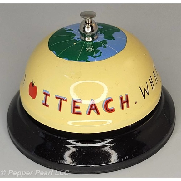 Teacher Tap Bell What's Your Superpower? I Teach Gift Boxed Hello World - Picture 1 of 9